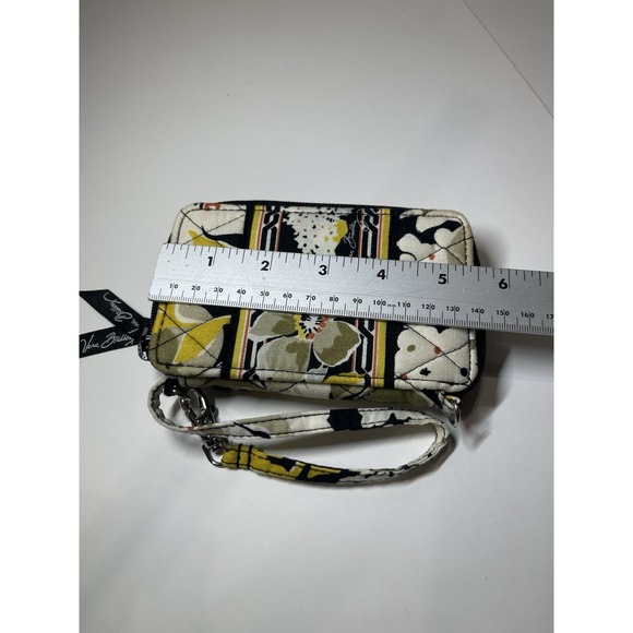 Vera Bradley Dogwood‎ Wristlet Wallet Retired Small Zip Around Strap Yellow - Picture 4 of 6